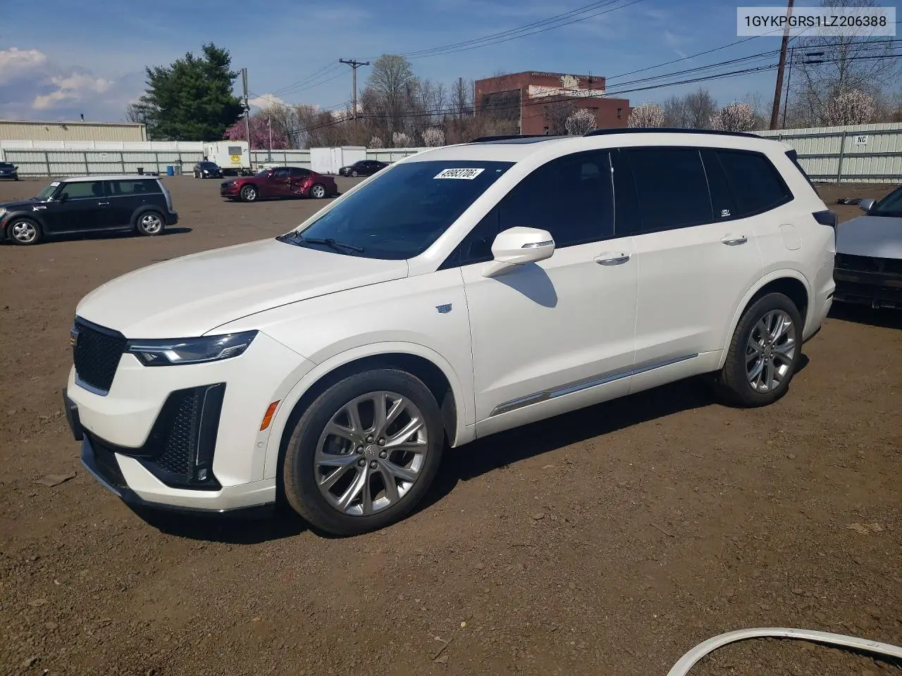 2020 Cadillac Xt6 Sport VIN: 1GYKPGRS1LZ206388 Lot: 49983706