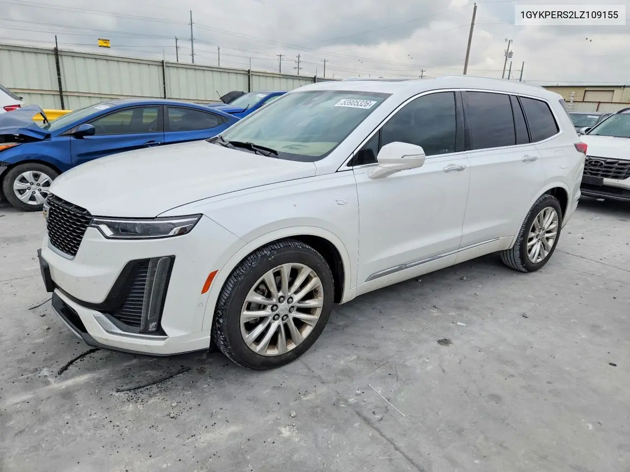 2020 Cadillac Xt6 Platinum Premium Luxury VIN: 1GYKPERS2LZ109155 Lot: 53905326