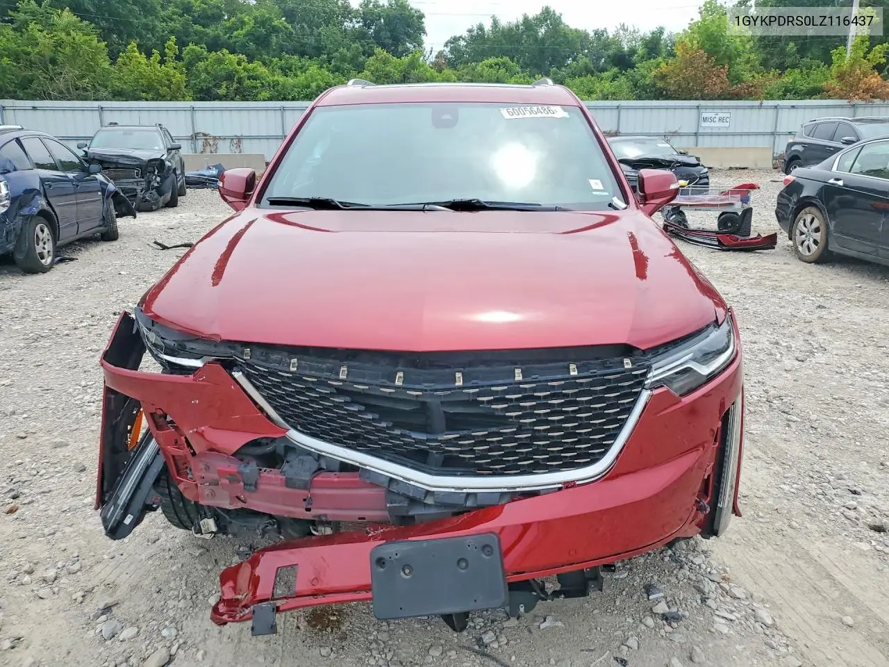 2020 Cadillac Xt6 Premium Luxury VIN: 1GYKPDRS0LZ116437 Lot: 60056486