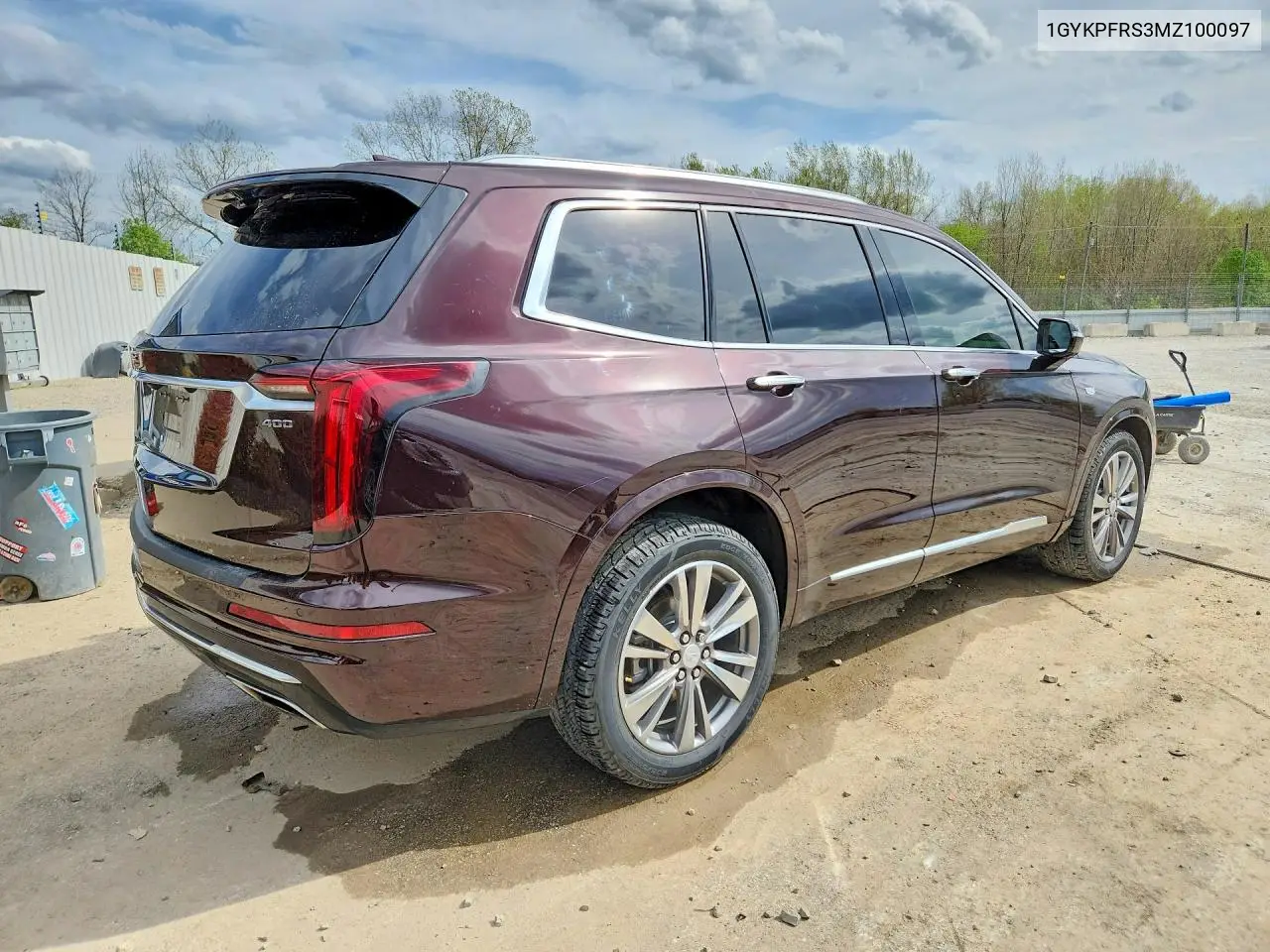 2021 Cadillac Xt6 Platinum Premium Luxury VIN: 1GYKPFRS3MZ100097 Lot: 48418306