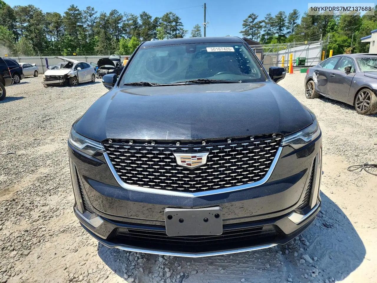 2021 Cadillac Xt6 Premium Luxury VIN: 1GYKPDRS7MZ137688 Lot: 50167426