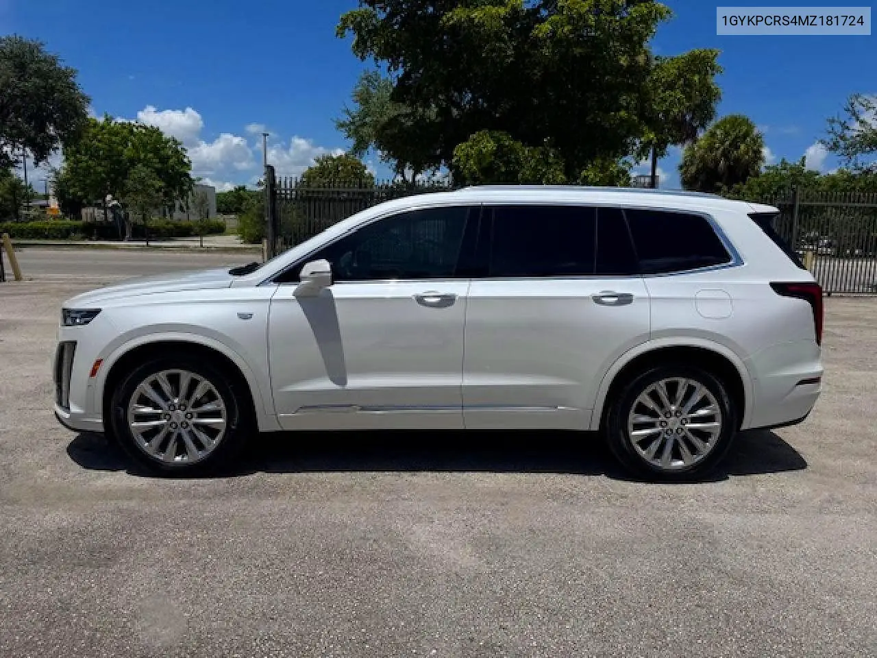 2021 Cadillac Xt6 Premium Luxury VIN: 1GYKPCRS4MZ181724 Lot: 55040686