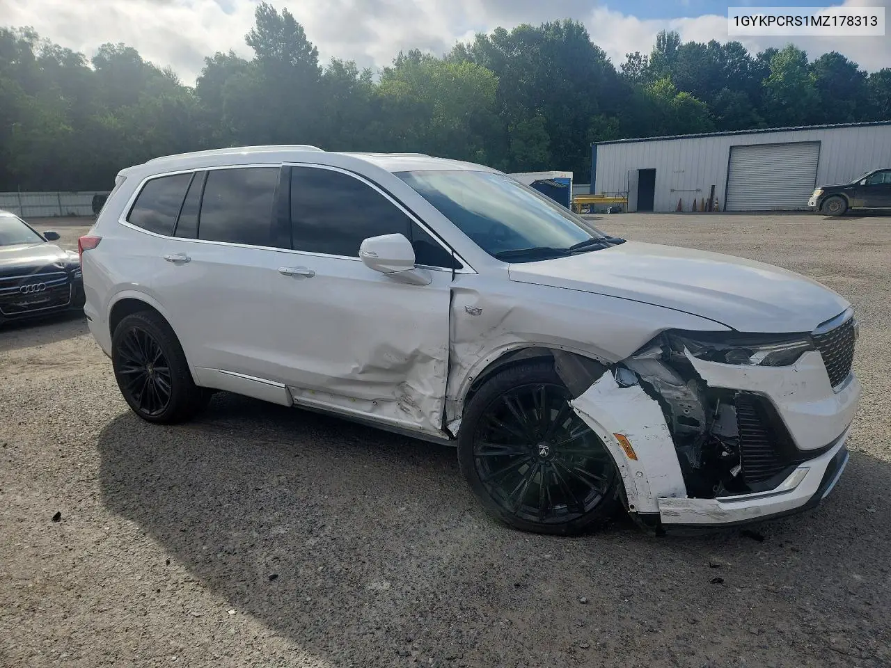 2021 Cadillac Xt6 Premium Luxury VIN: 1GYKPCRS1MZ178313 Lot: 56655536
