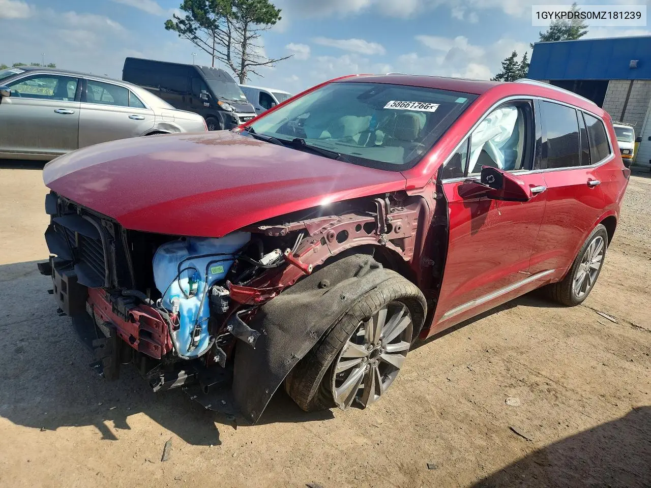 2021 Cadillac Xt6 Premium Luxury VIN: 1GYKPDRS0MZ181239 Lot: 58661766