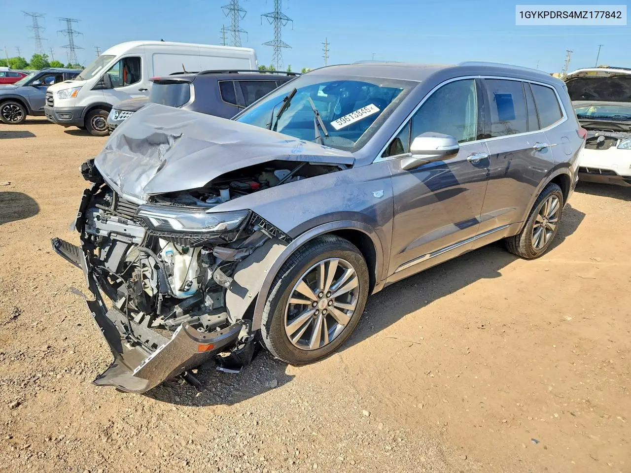 2021 Cadillac Xt6 Premium Luxury VIN: 1GYKPDRS4MZ177842 Lot: 59613846