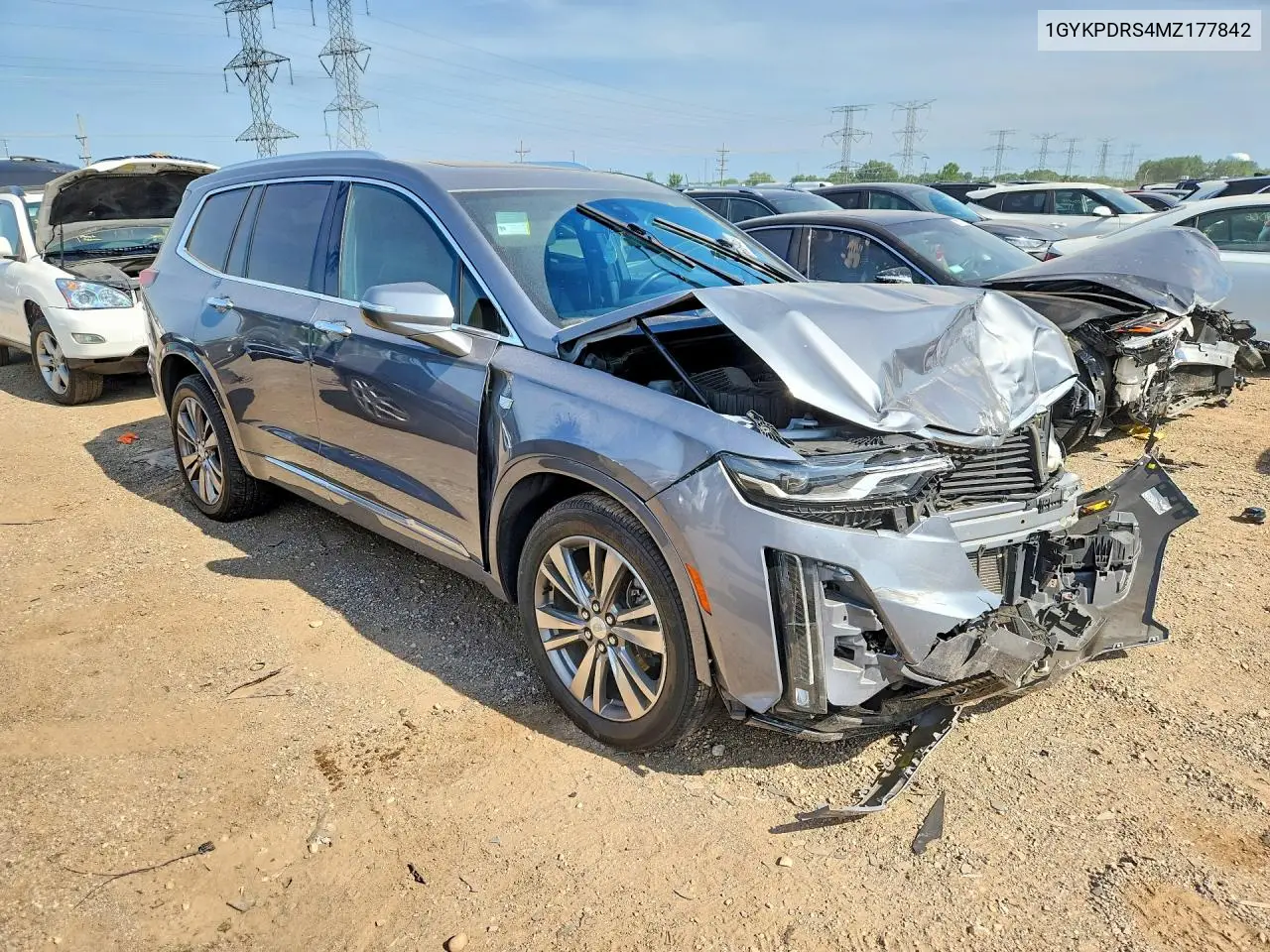 2021 Cadillac Xt6 Premium Luxury VIN: 1GYKPDRS4MZ177842 Lot: 59613846
