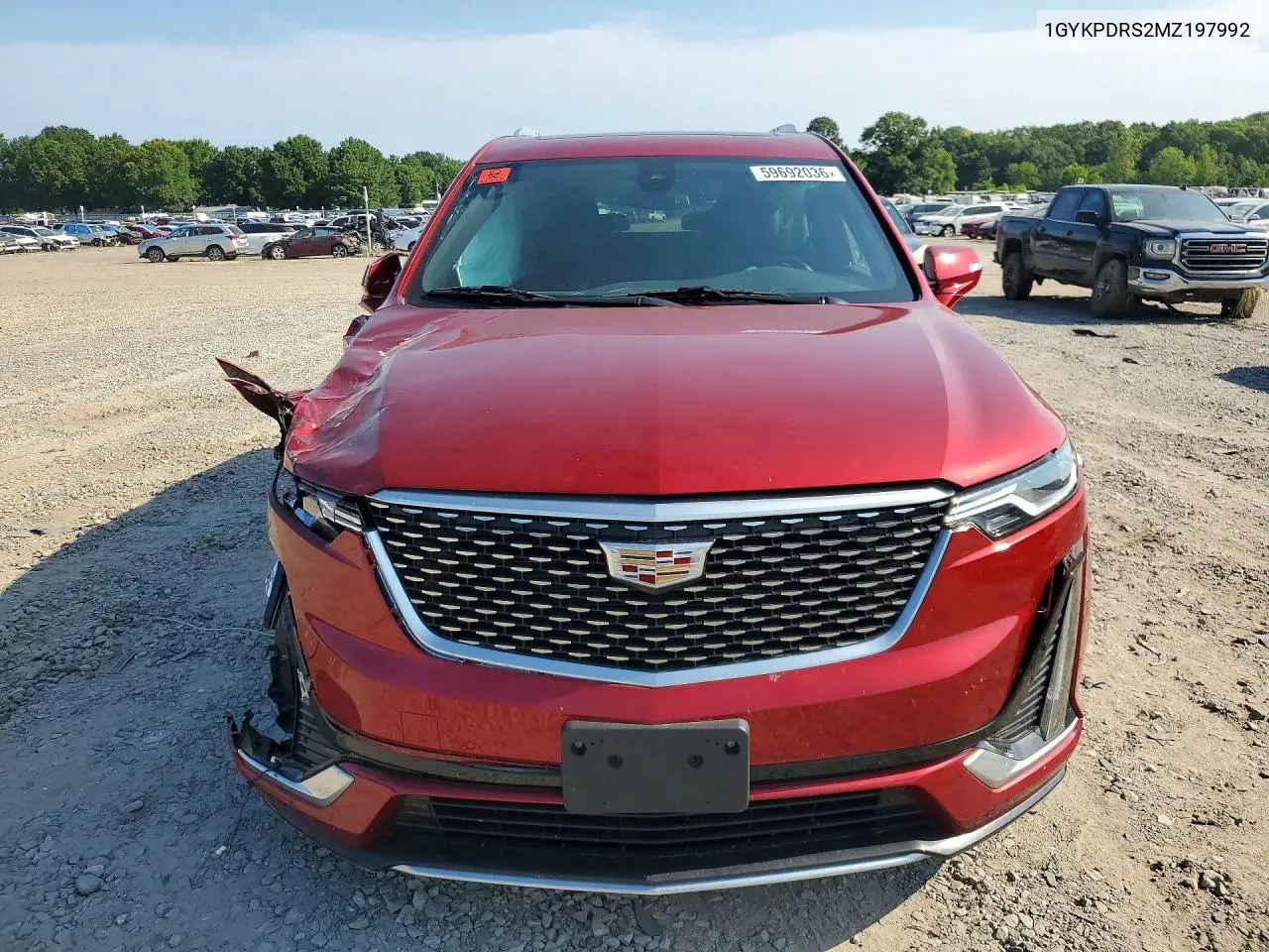 2021 Cadillac Xt6 Premium Luxury VIN: 1GYKPDRS2MZ197992 Lot: 59692036