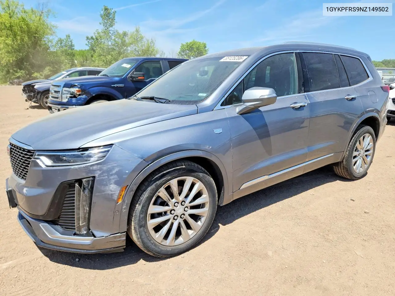 2022 Cadillac Xt6 Platinum Premium Luxury VIN: 1GYKPFRS9NZ149502 Lot: 55125286