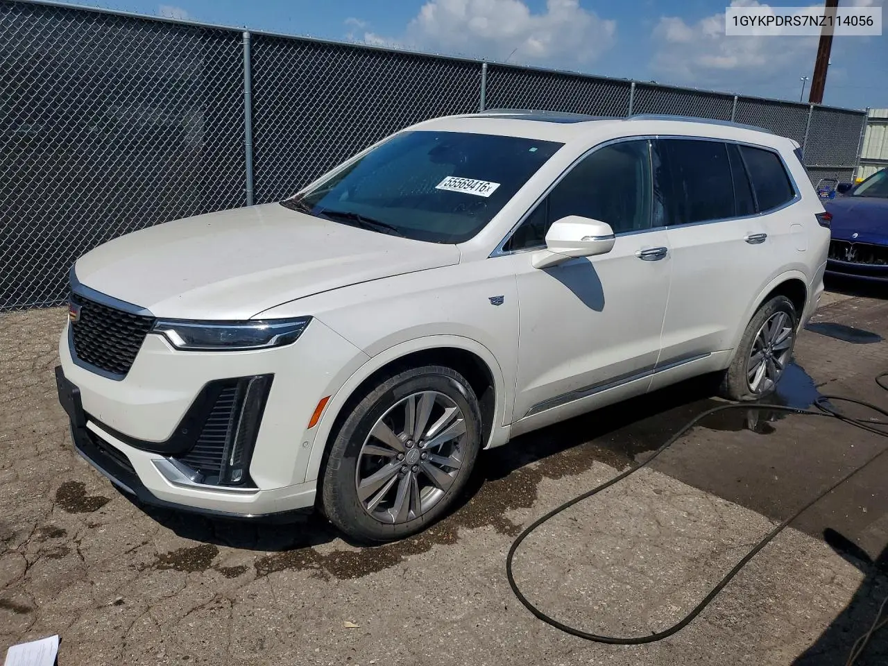 2022 Cadi Xt6 Premiu VIN: 1GYKPDRS7NZ114056 Lot: 55569416