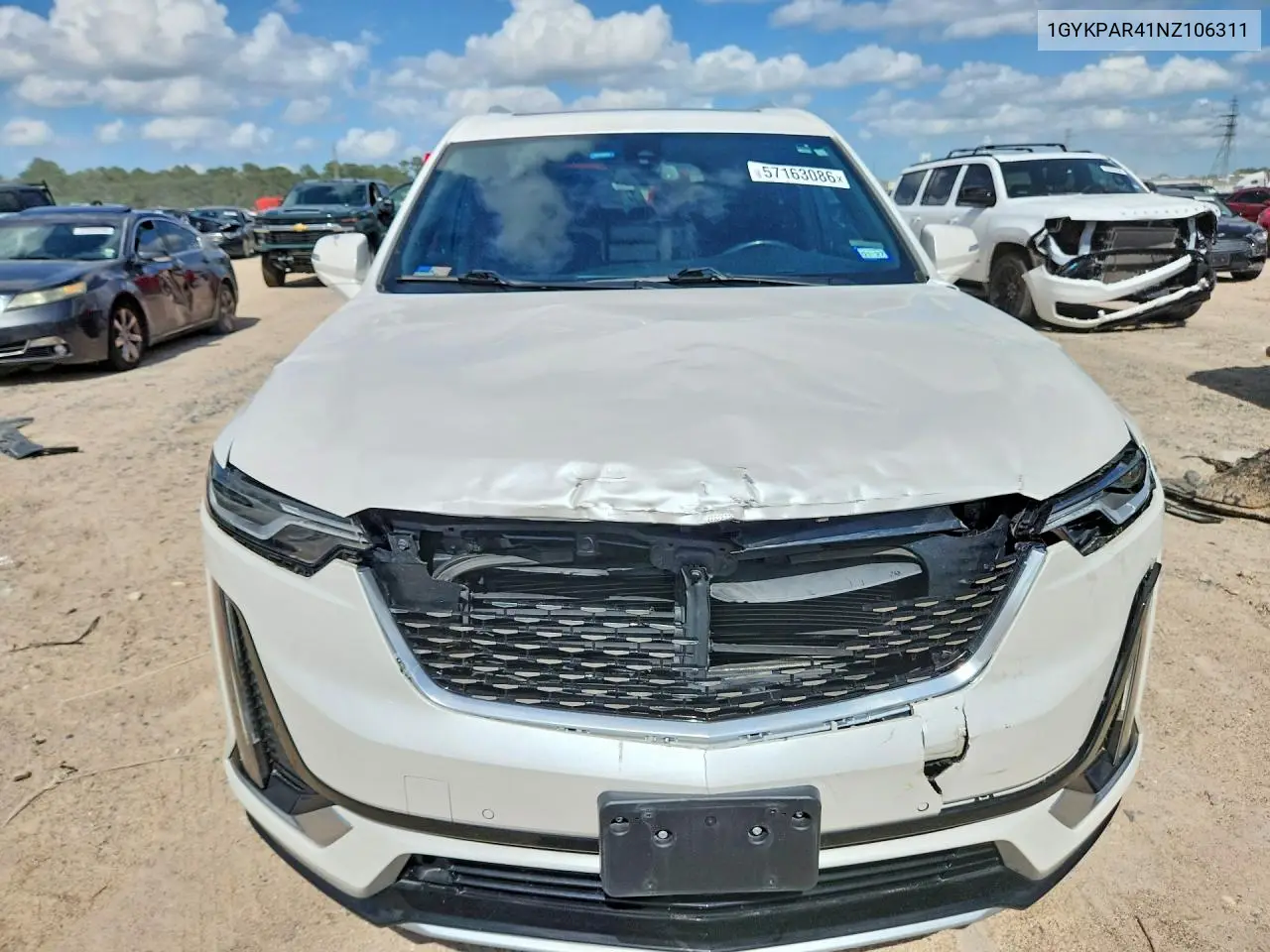 2022 Cadillac Xt6 Luxury VIN: 1GYKPAR41NZ106311 Lot: 57163086