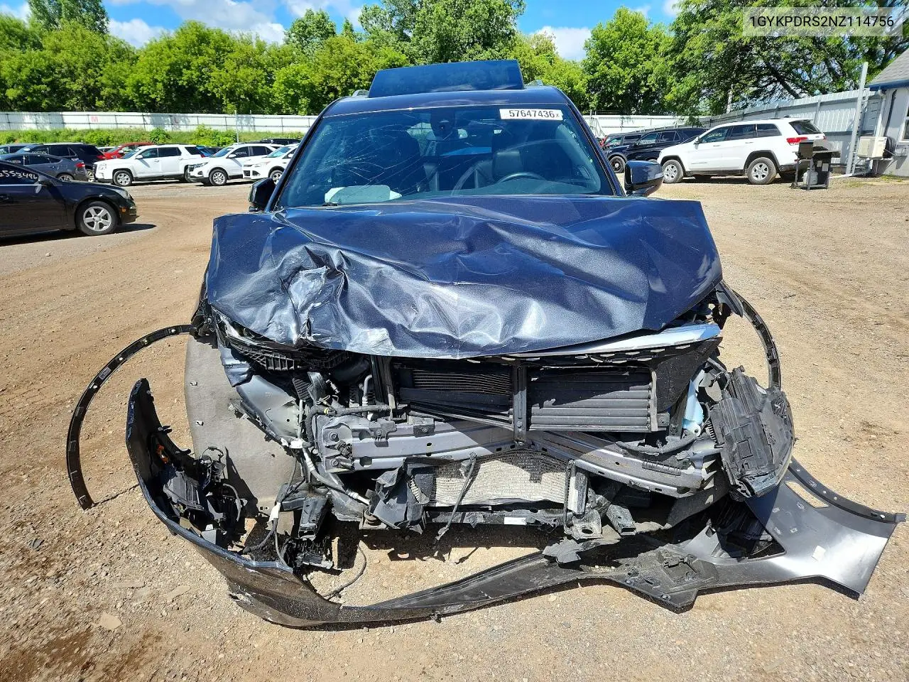 2022 Cadillac Xt6 Premium Luxury VIN: 1GYKPDRS2NZ114756 Lot: 57647436