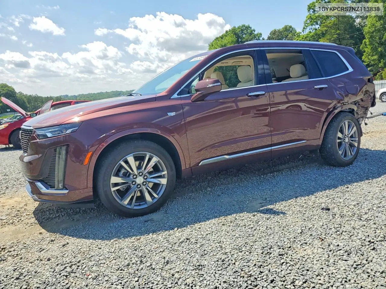 2022 Cadillac Xt6 Premium Luxury VIN: 1GYKPCRS7NZ113838 Lot: 58524686