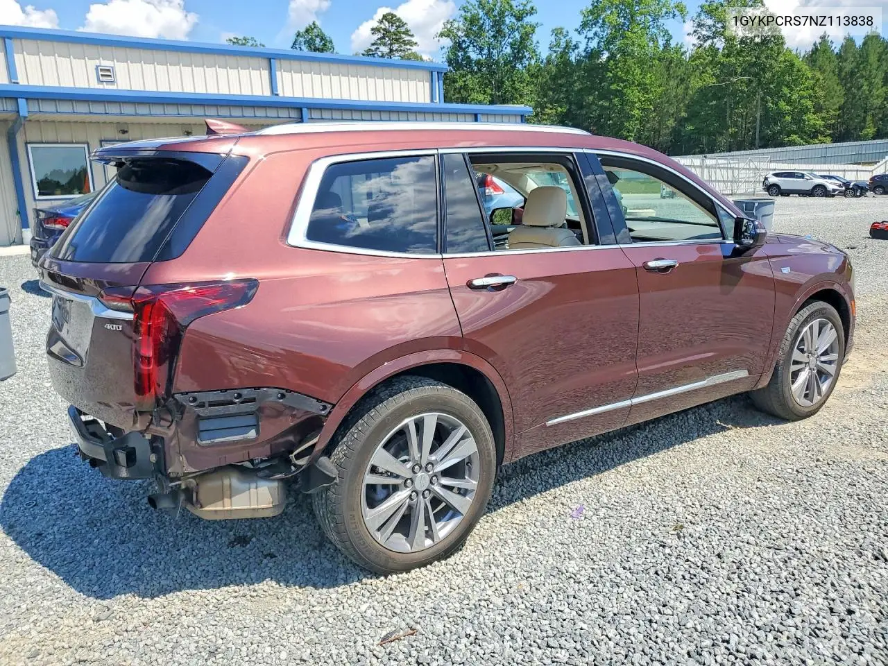 2022 Cadillac Xt6 Premium Luxury VIN: 1GYKPCRS7NZ113838 Lot: 58524686