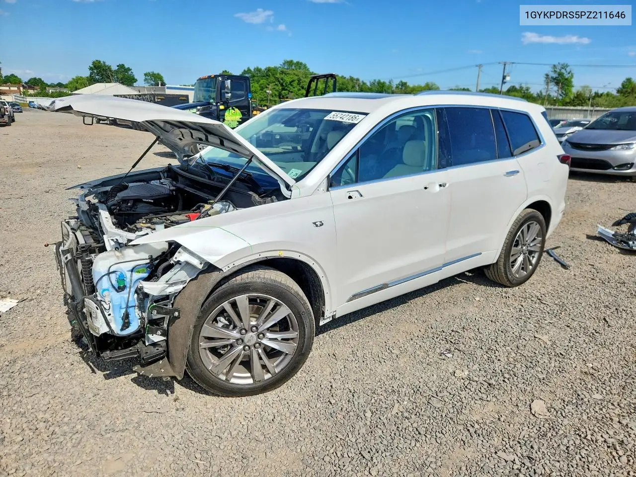 2023 Cadillac Xt6 Premium Luxury VIN: 1GYKPDRS5PZ211646 Lot: 55742186