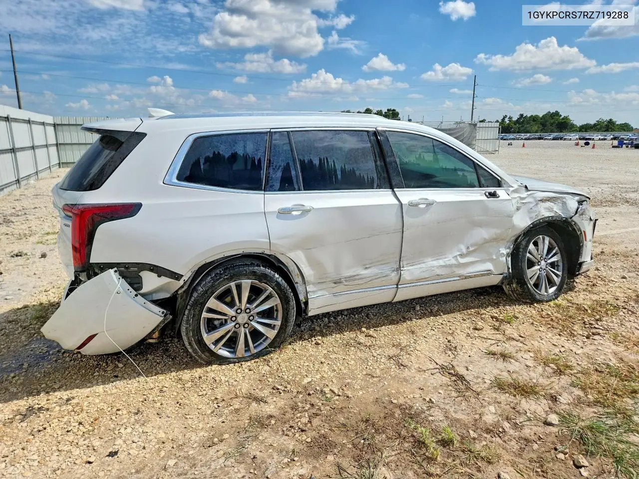 2024 Cadillac Xt6 Premium Luxury VIN: 1GYKPCRS7RZ719288 Lot: 60180666