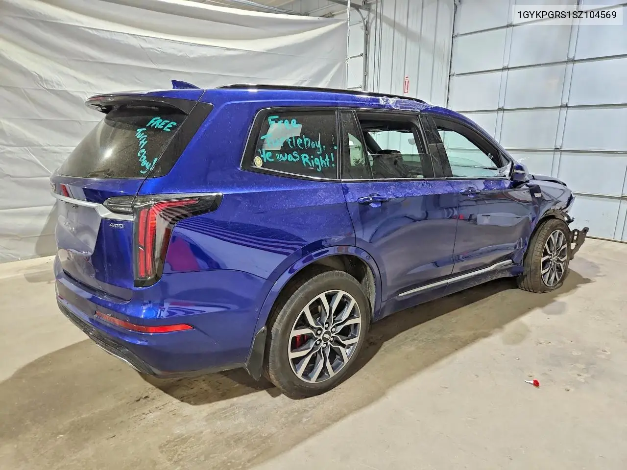 2025 Cadillac Xt6 Sport VIN: 1GYKPGRS1SZ104569 Lot: 60810756