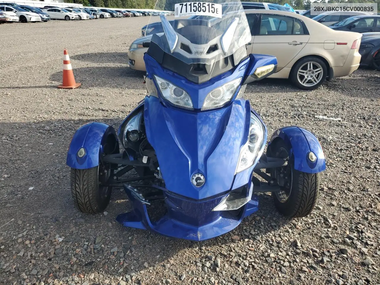 2BXJBKC15CV000835 2012 Can-Am Spyder Roadster Rt
