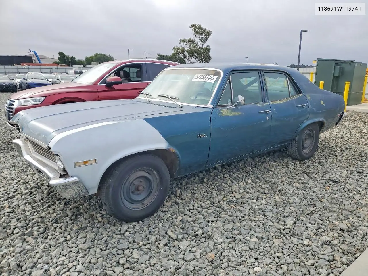 1971 Chevrolet Nova VIN: 113691W119741 Lot: 57255746