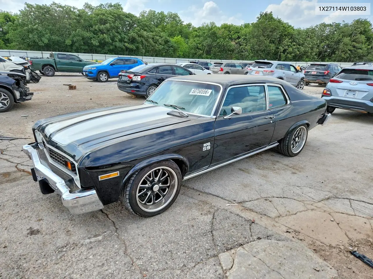 1974 Chevrolet Nova Ss VIN: 1X27H4W103803 Lot: 50758556