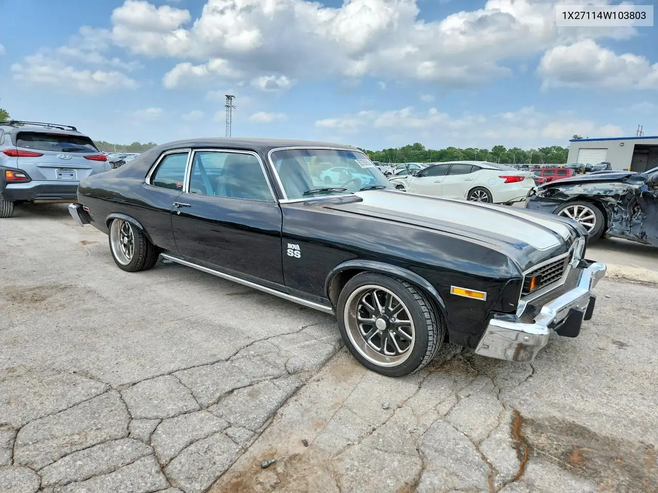 1974 Chevrolet Nova Ss VIN: 1X27H4W103803 Lot: 50758556