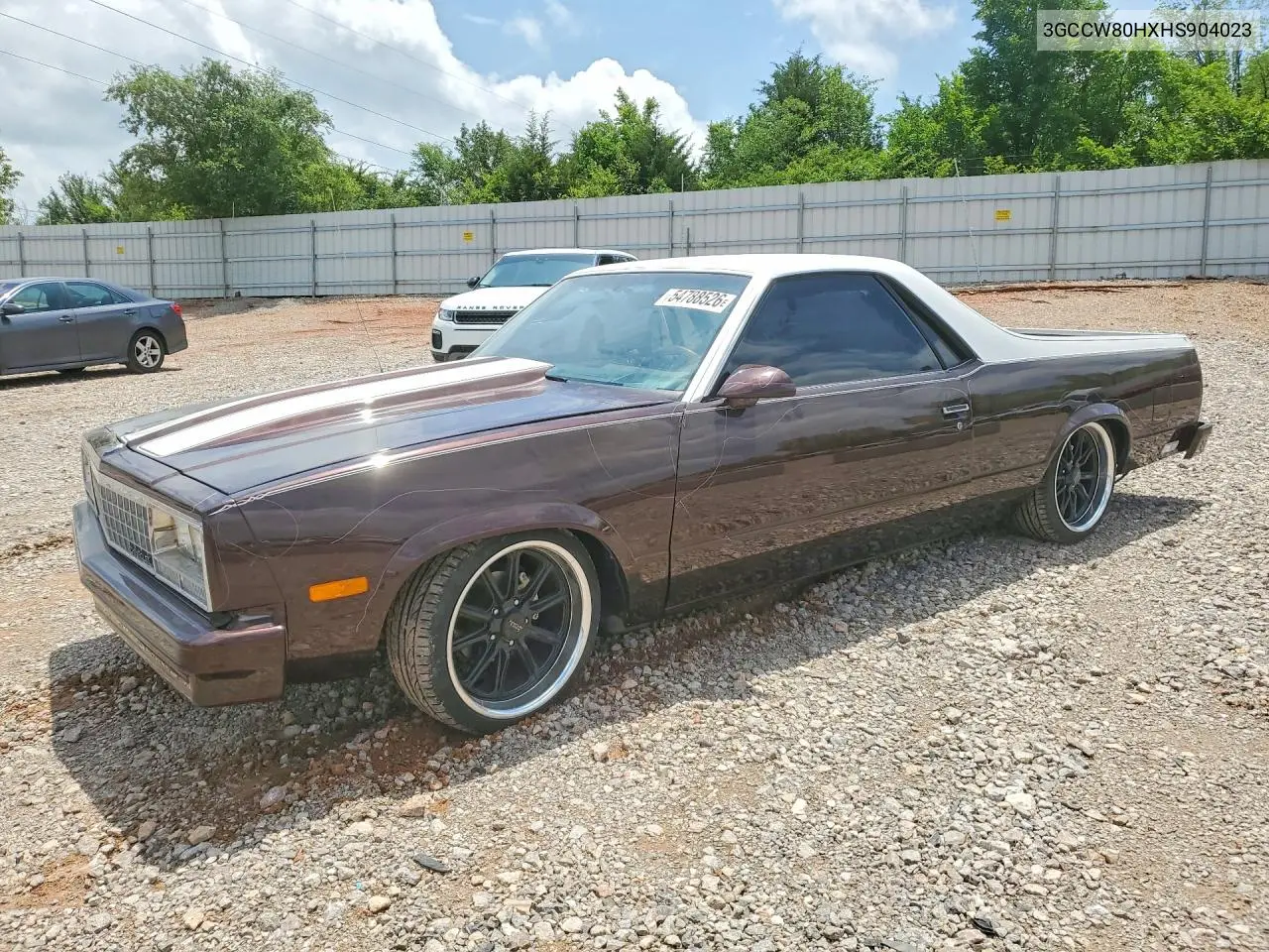 1987 Chevrolet El Camino VIN: 3GCCW80HXHS904023 Lot: 54788526