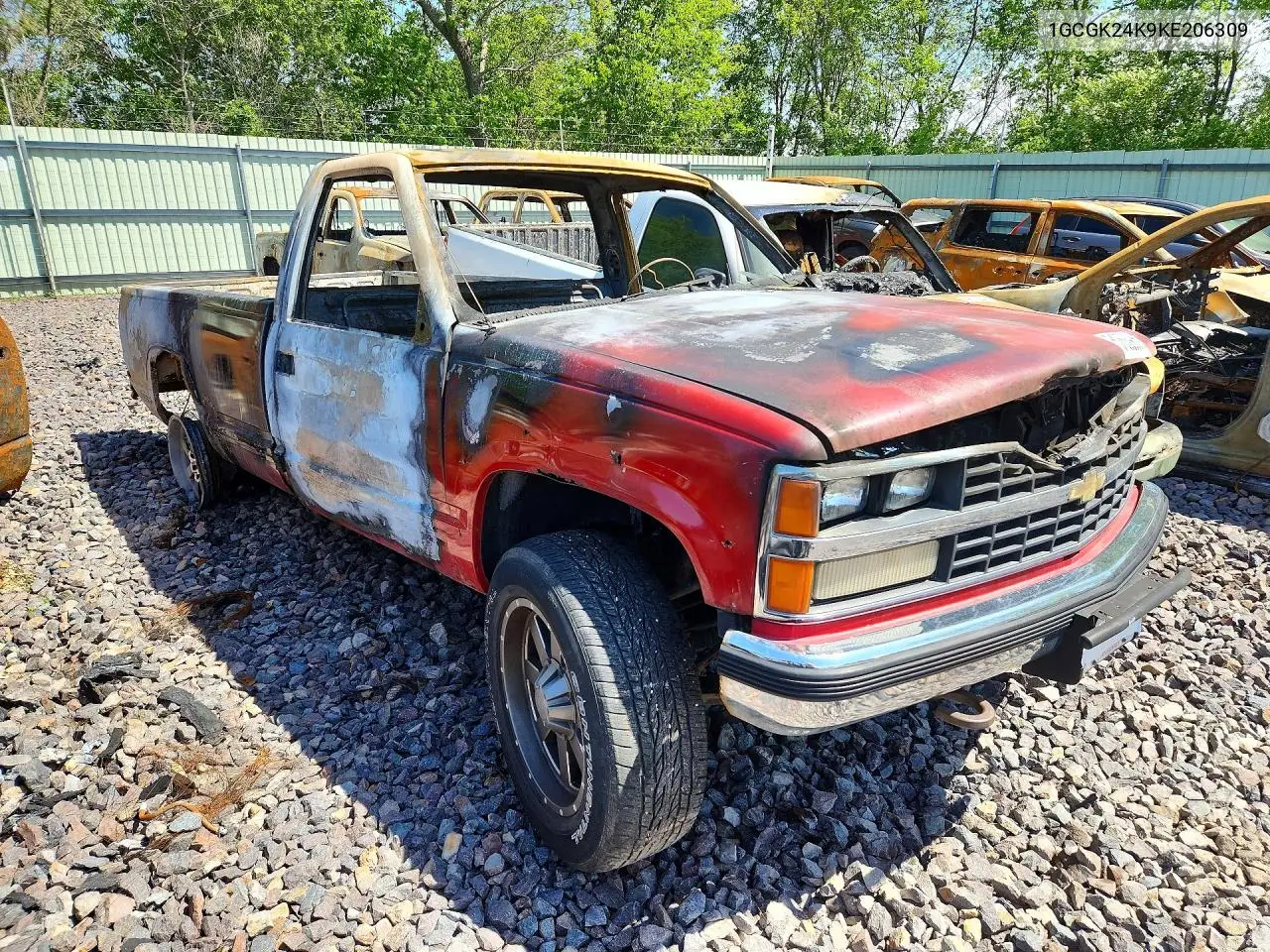 1989 Chevrolet Gmt-400 K2500 VIN: 1GCGK24K9KE206309 Lot: 51632906