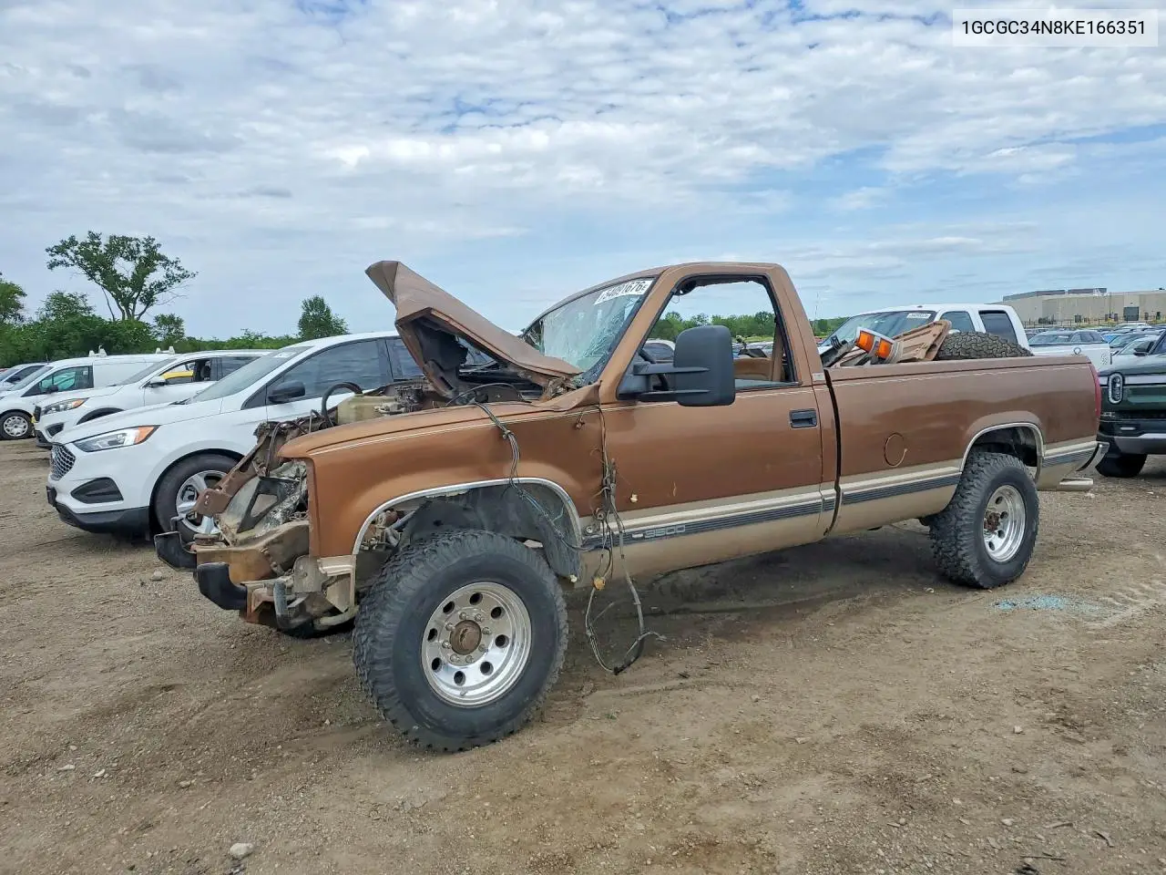 1989 Chevrolet Gmt-400 C3500 VIN: 1GCGC34N8KE166351 Lot: 54091676