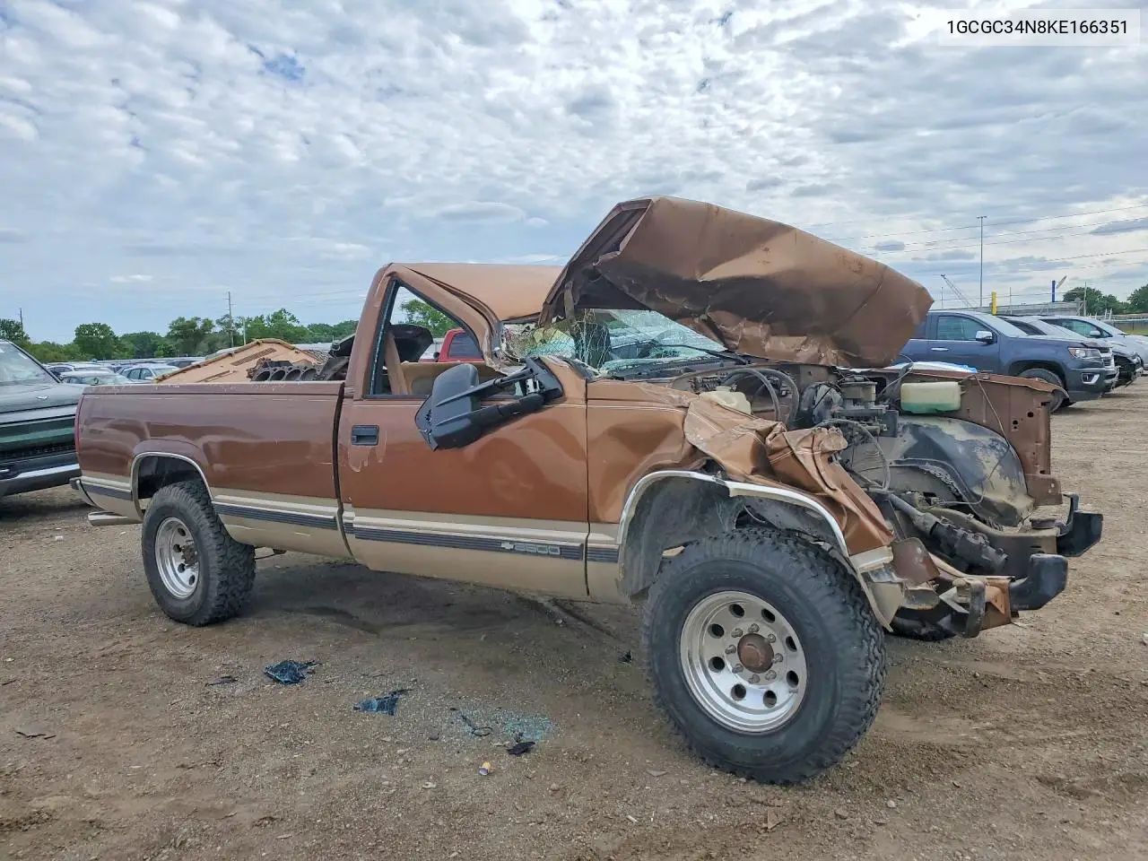 1989 Chevrolet Gmt-400 C3500 VIN: 1GCGC34N8KE166351 Lot: 54091676