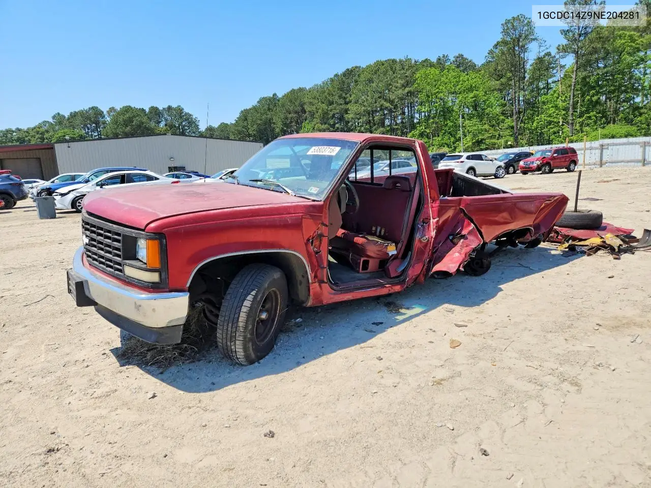 1992 Chevrolet Gmt-400 C1500 VIN: 1GCDC14Z9NE204281 Lot: 53803716