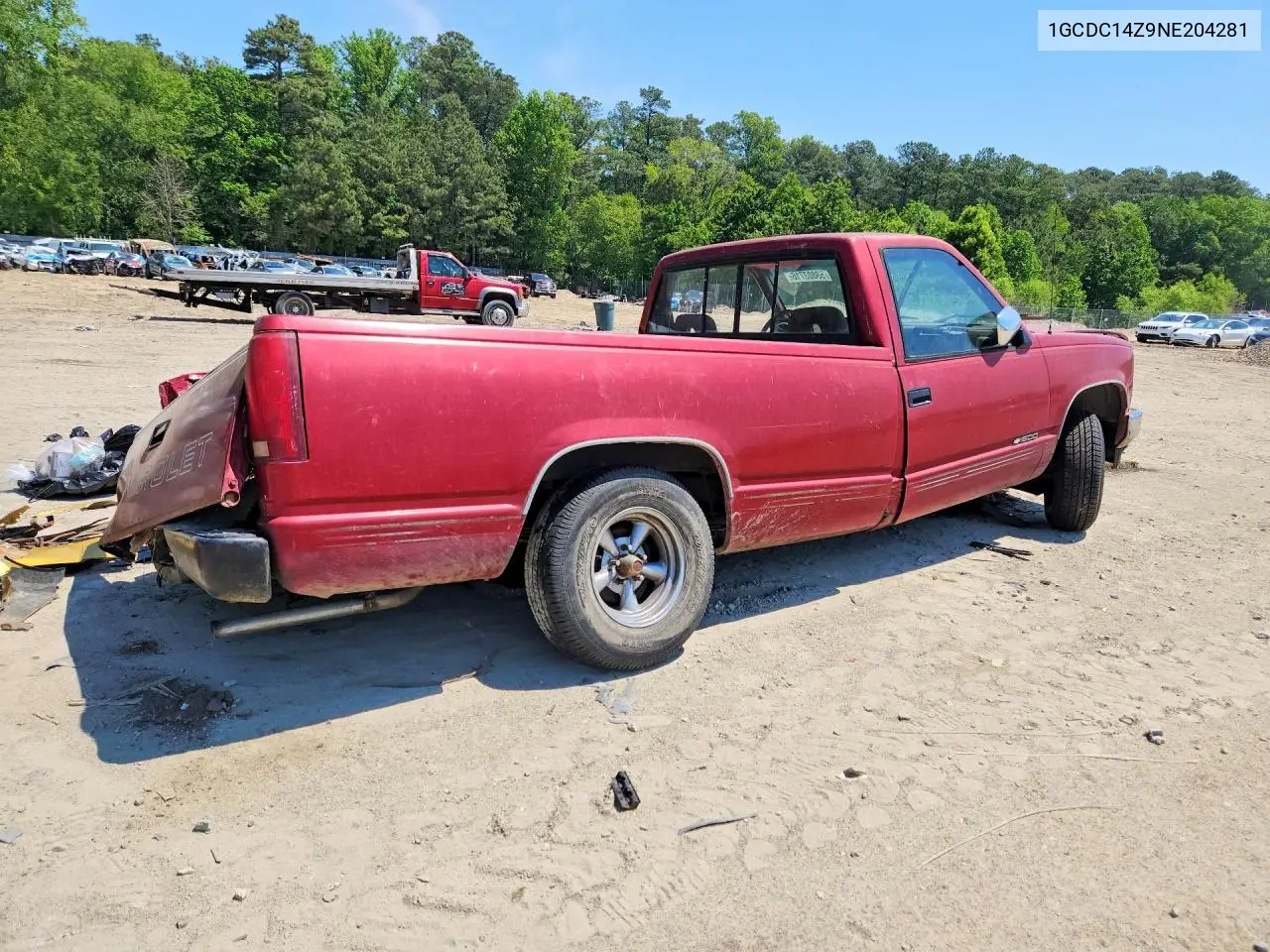 1992 Chevrolet Gmt-400 C1500 VIN: 1GCDC14Z9NE204281 Lot: 53803716