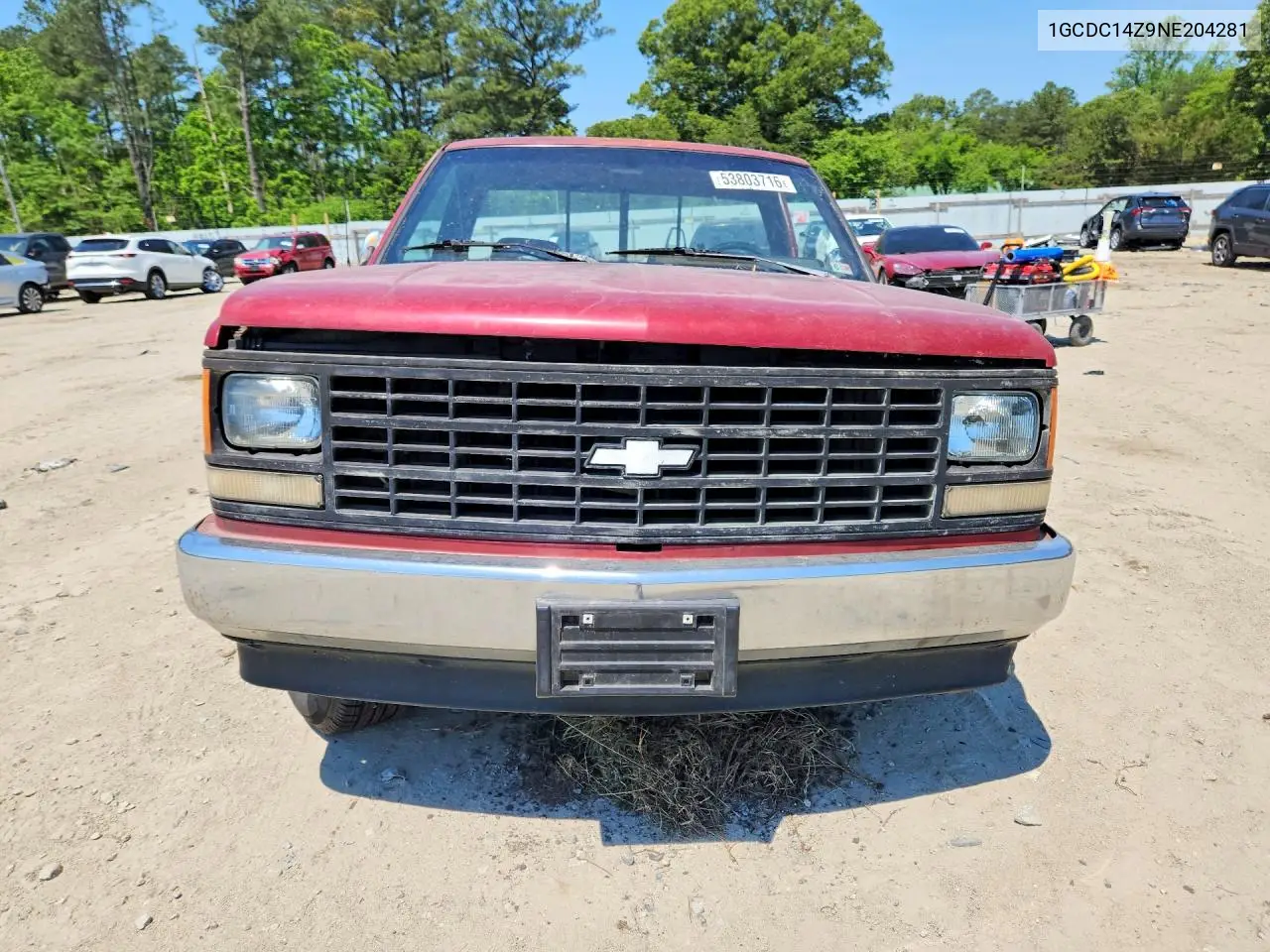 1992 Chevrolet Gmt-400 C1500 VIN: 1GCDC14Z9NE204281 Lot: 53803716
