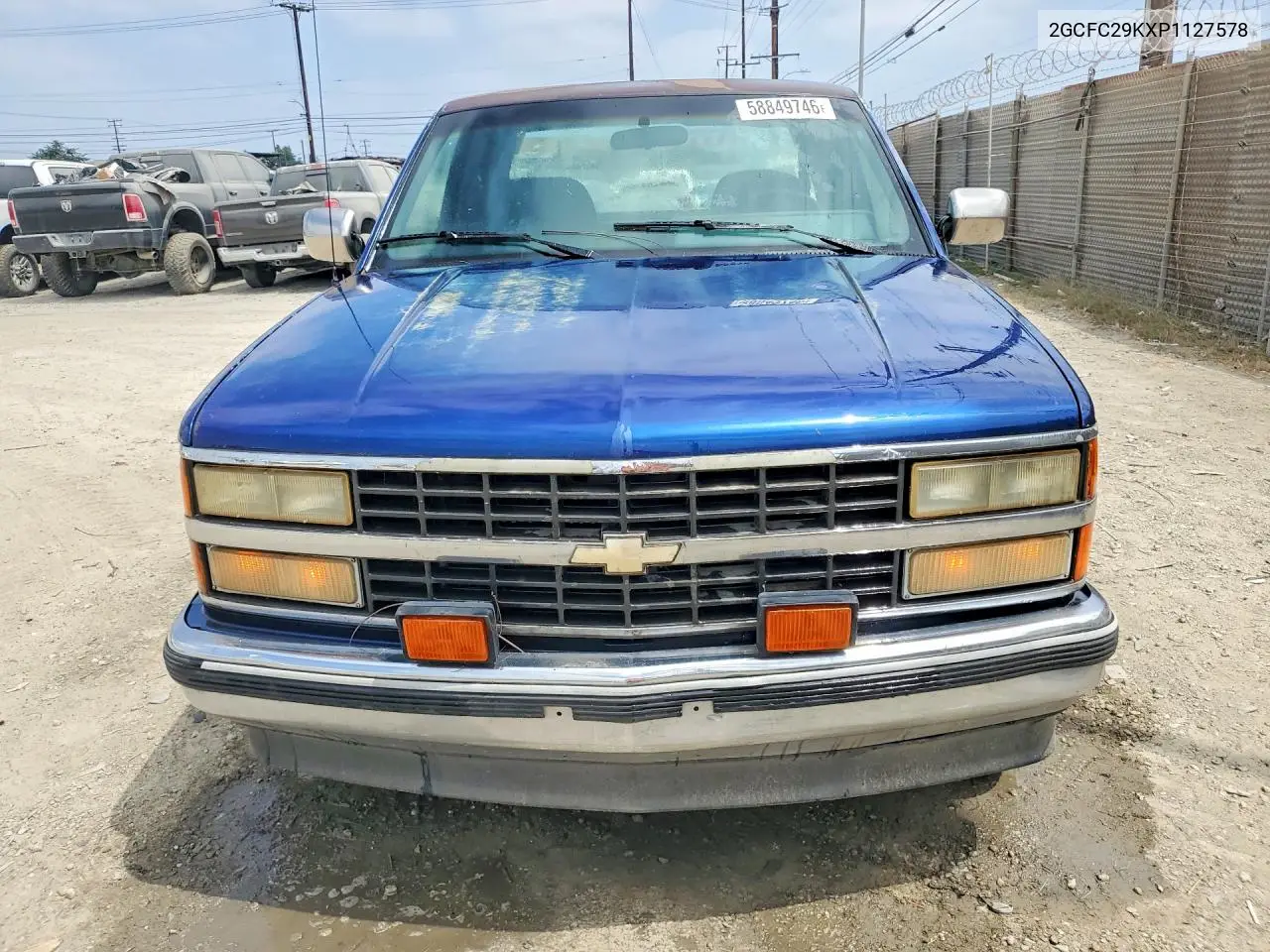 1993 Chevrolet Gmt-400 C2500 VIN: 2GCFC29KXP1127578 Lot: 58849746