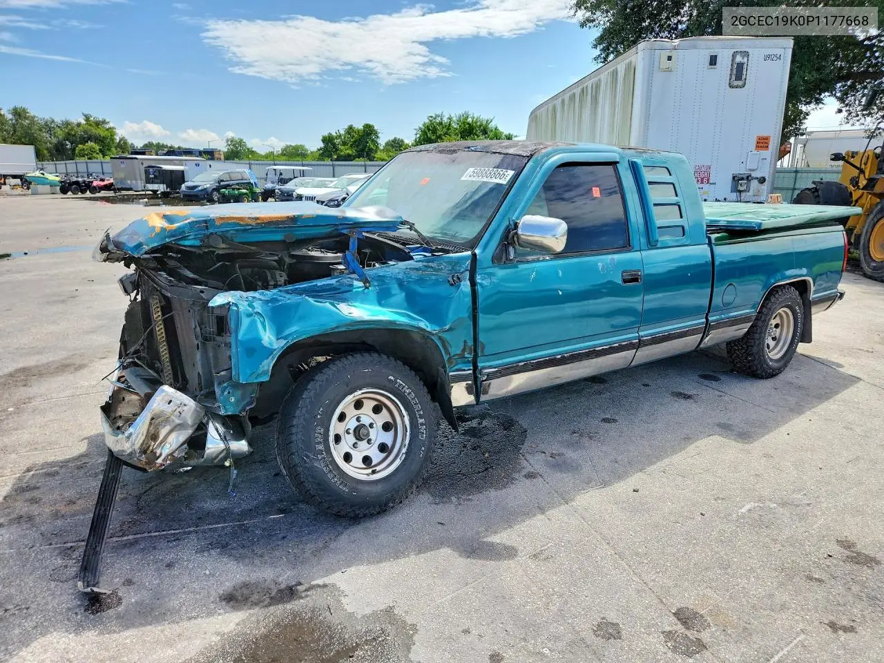 1993 Chevrolet Gmt-400 C1500 VIN: 2GCEC19K0P1177668 Lot: 59888866