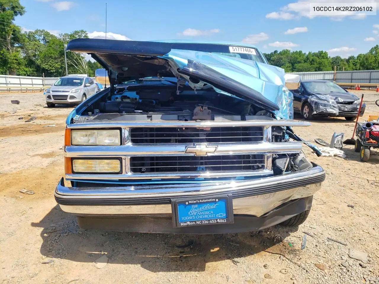 1994 Chevrolet Gmt-400 C1500 VIN: 1GCDC14K2RZ206102 Lot: 51777466