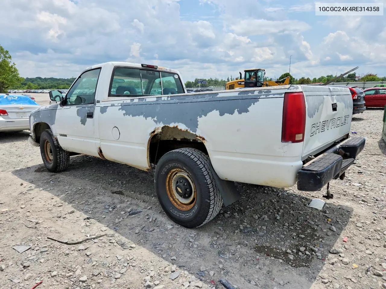 1994 Chevrolet Gmt-400 C2500 VIN: 1GCGC24K4RE314358 Lot: 58331066