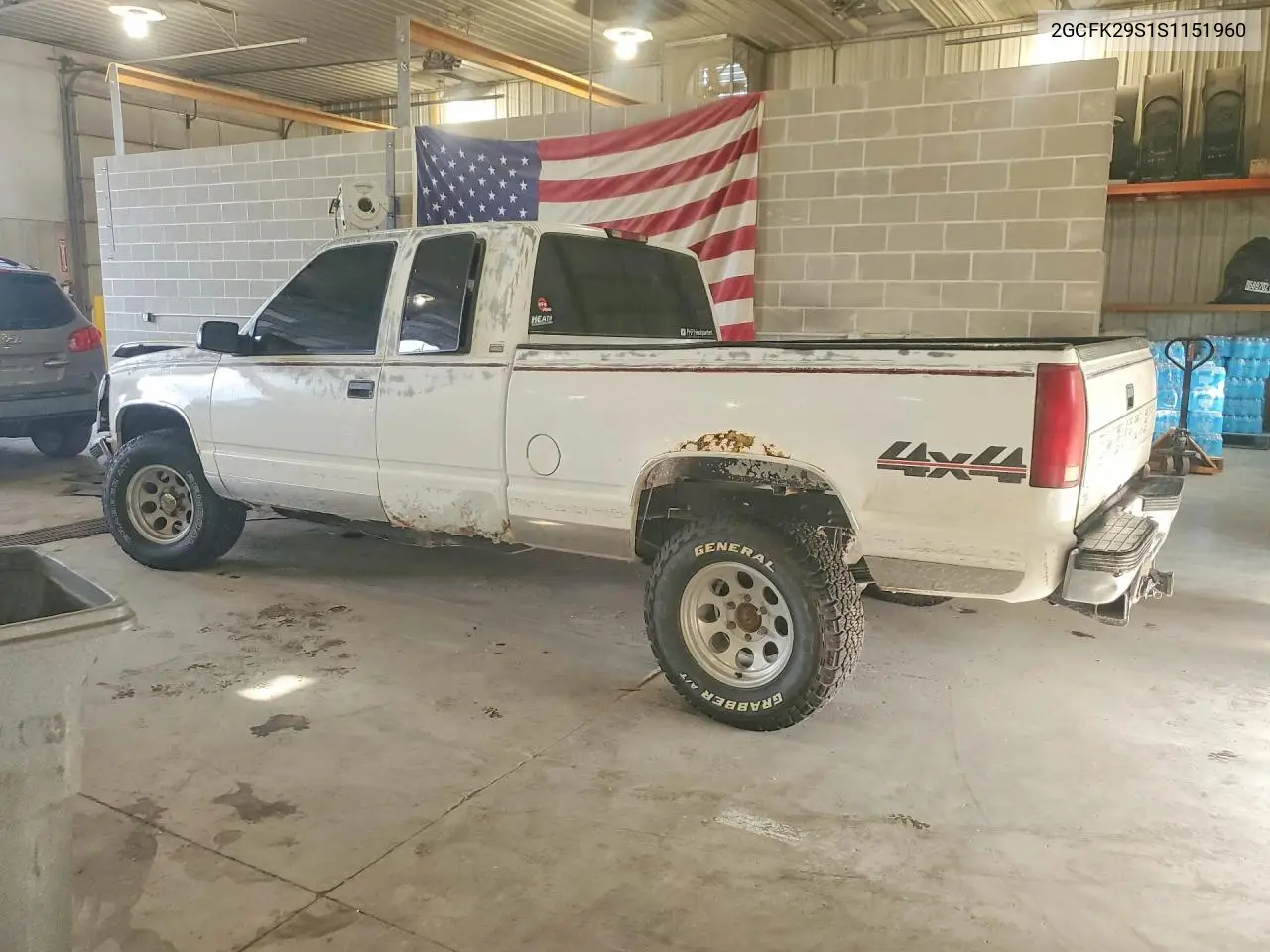 1995 Chevrolet 2500 4X4 VIN: 2GCFK29S1S1151960 Lot: 61617536
