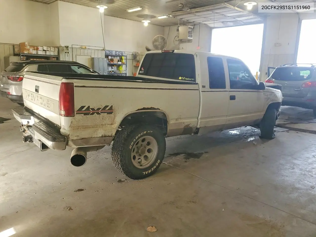 1995 Chevrolet 2500 4X4 VIN: 2GCFK29S1S1151960 Lot: 61617536
