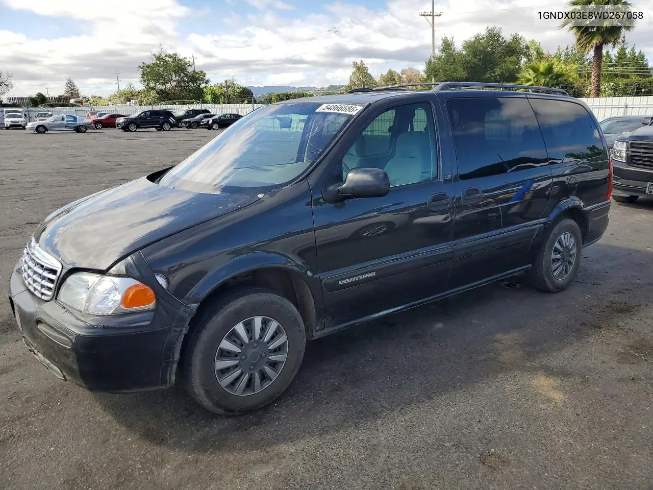 1998 Chevrolet Venture VIN: 1GNDX03E8WD267058 Lot: 54866586