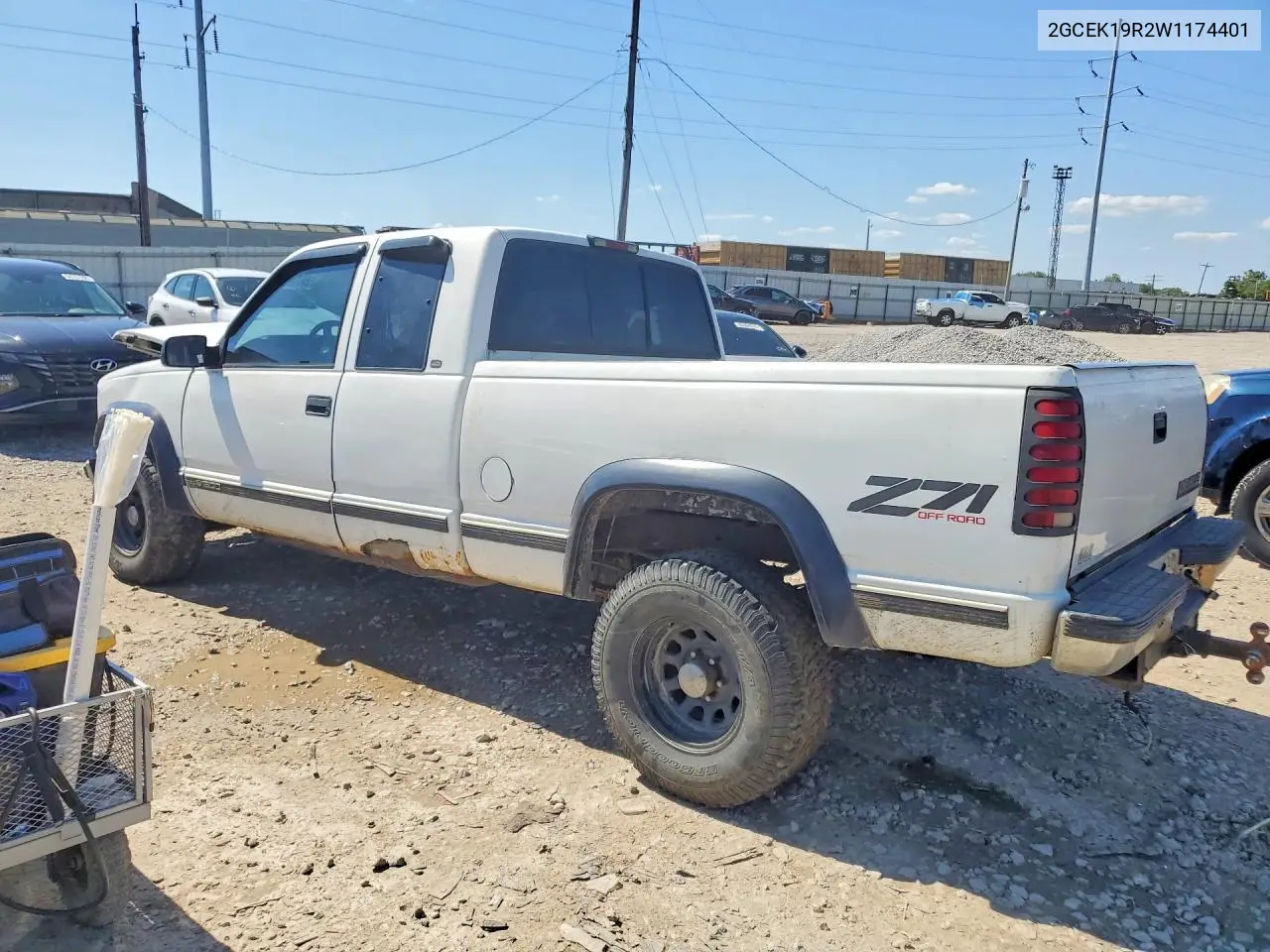1998 Chevrolet Gmt-400 VIN: 2GCEK19R2W1174401 Lot: 55313516
