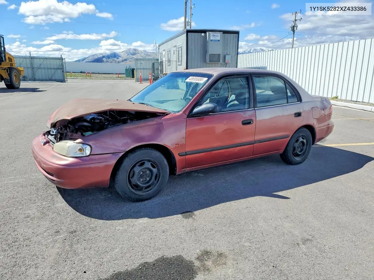 1999 Chevrolet Geo Prizm Base VIN: 1Y1SK5282XZ433386 Lot: 48695886