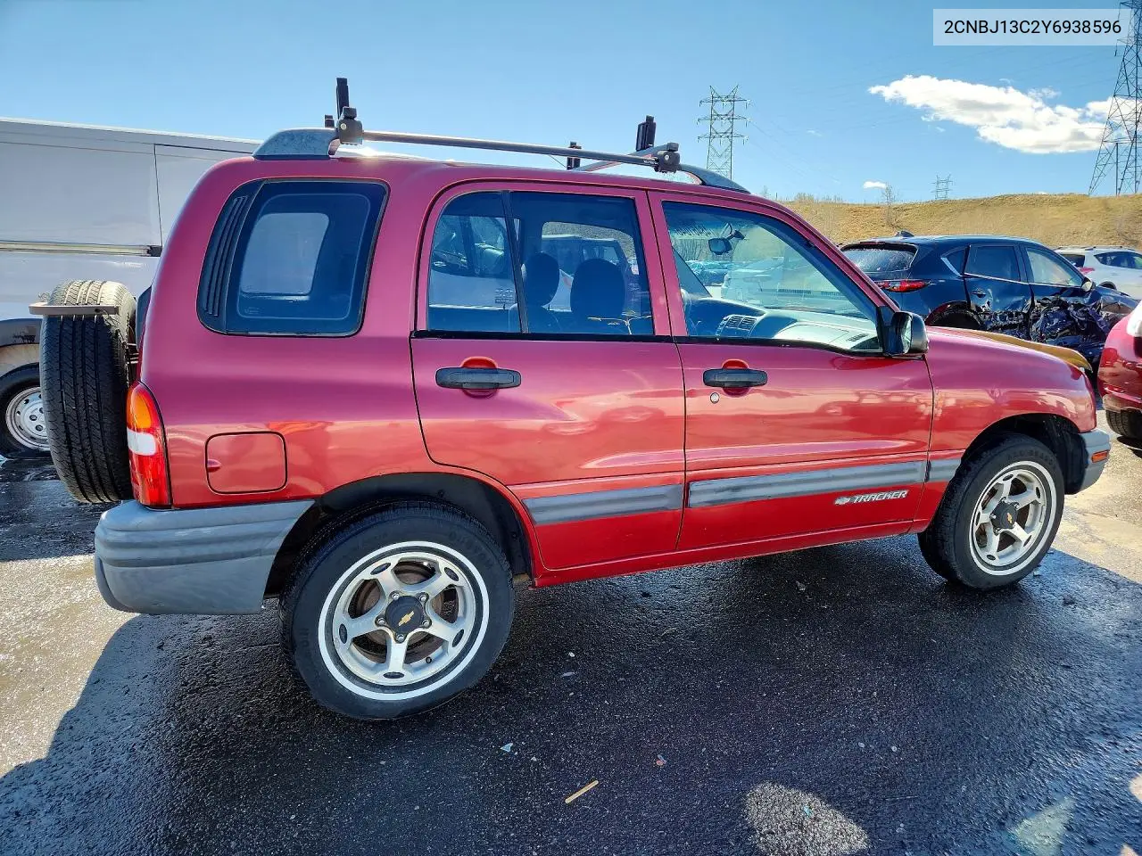 2000 Chevrolet Tracker VIN: 2CNBJ13C2Y6938596 Lot: 48461046