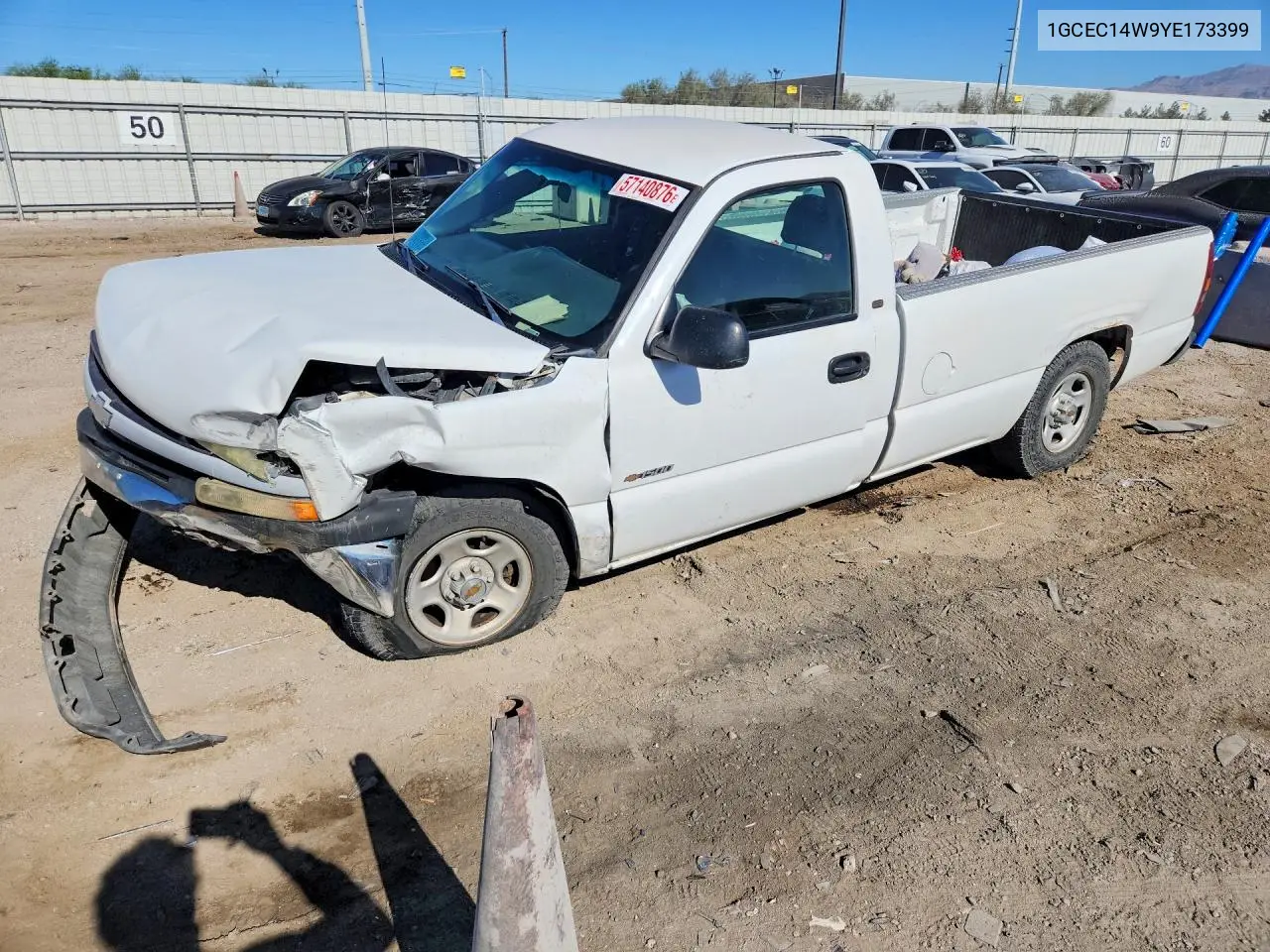 2000 Chevrolet Silverado C1500 VIN: 1GCEC14W9YE173399 Lot: 57140876