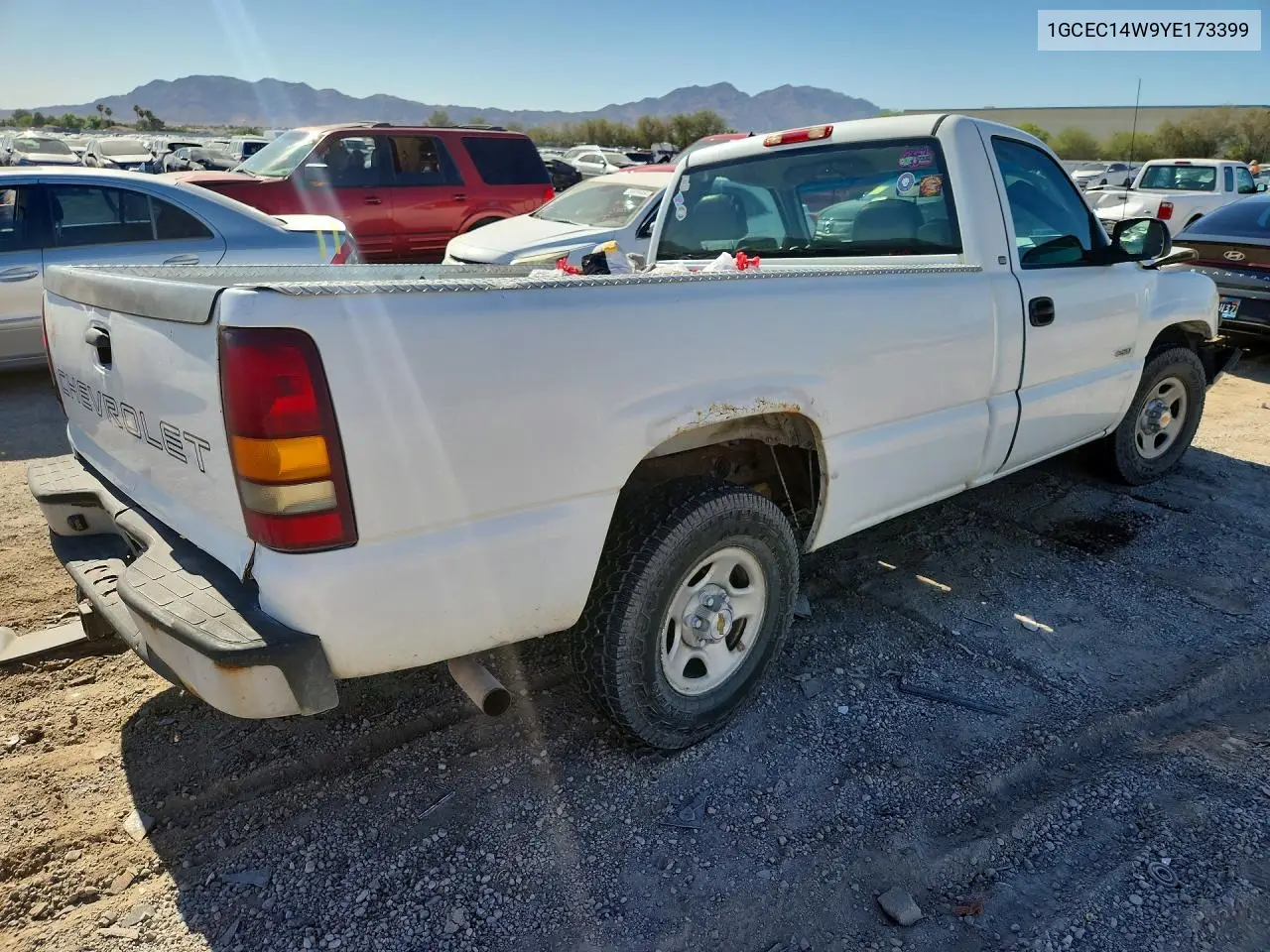 2000 Chevrolet Silverado C1500 VIN: 1GCEC14W9YE173399 Lot: 57140876
