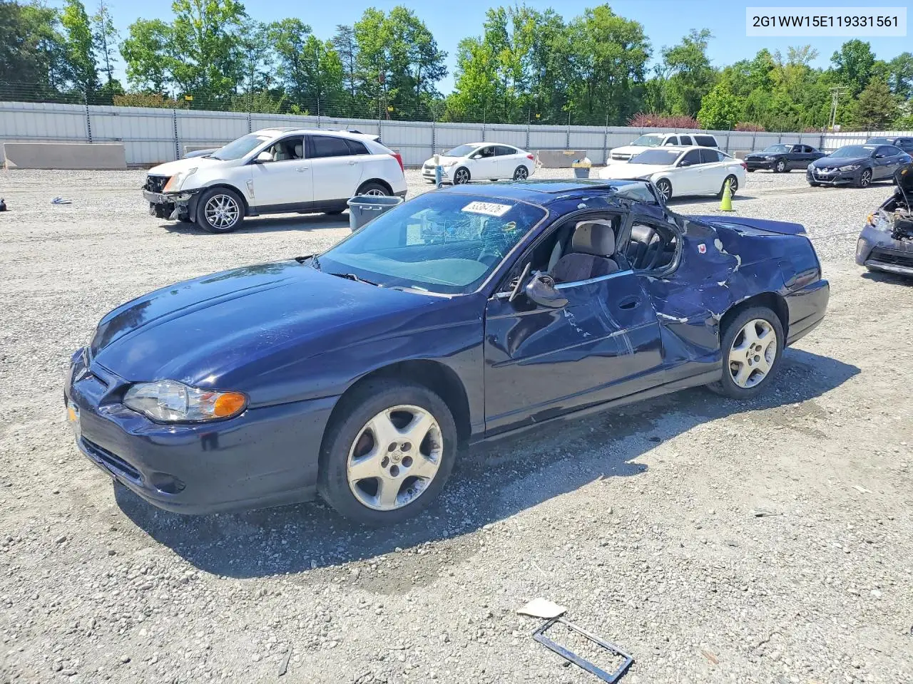 2001 Chevrolet Monte Carlo Ls VIN: 2G1WW15E119331561 Lot: 53364126