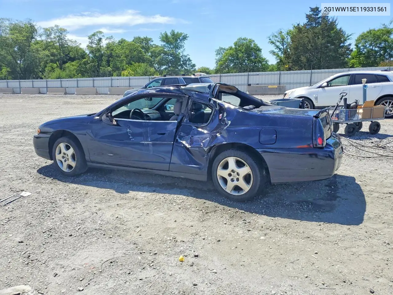 2001 Chevrolet Monte Carlo Ls VIN: 2G1WW15E119331561 Lot: 53364126
