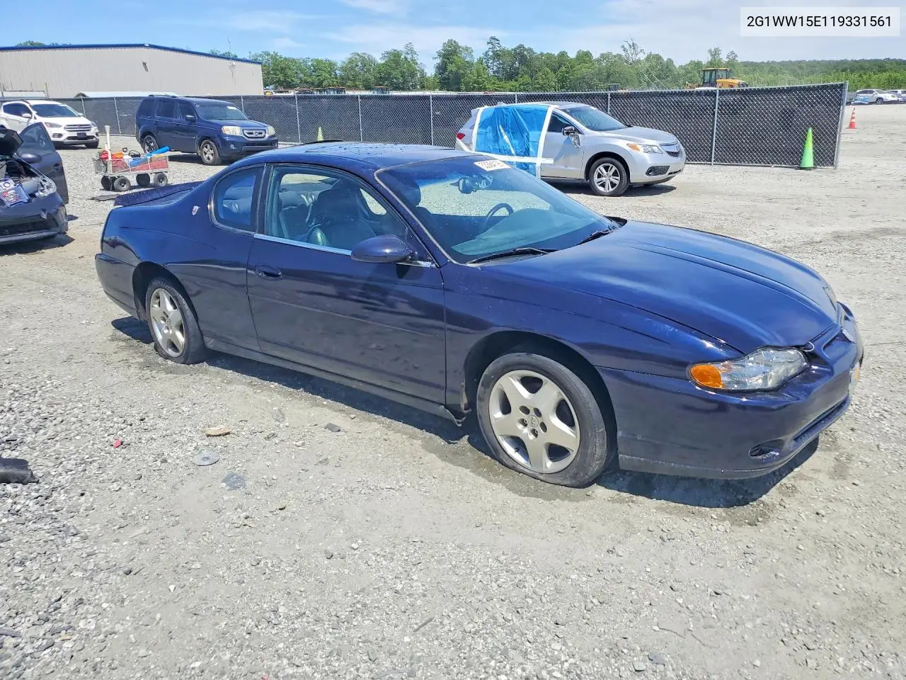 2001 Chevrolet Monte Carlo Ls VIN: 2G1WW15E119331561 Lot: 53364126