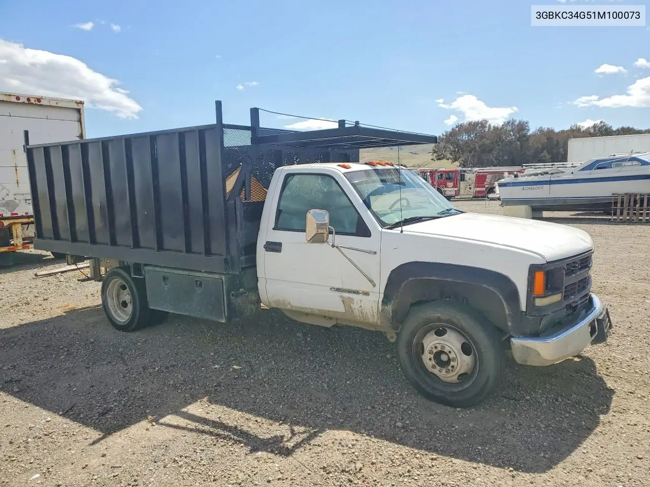 2001 Chevrolet Silverado Dump Truck VIN: 3GBKC34G51M100073 Lot: 54714636