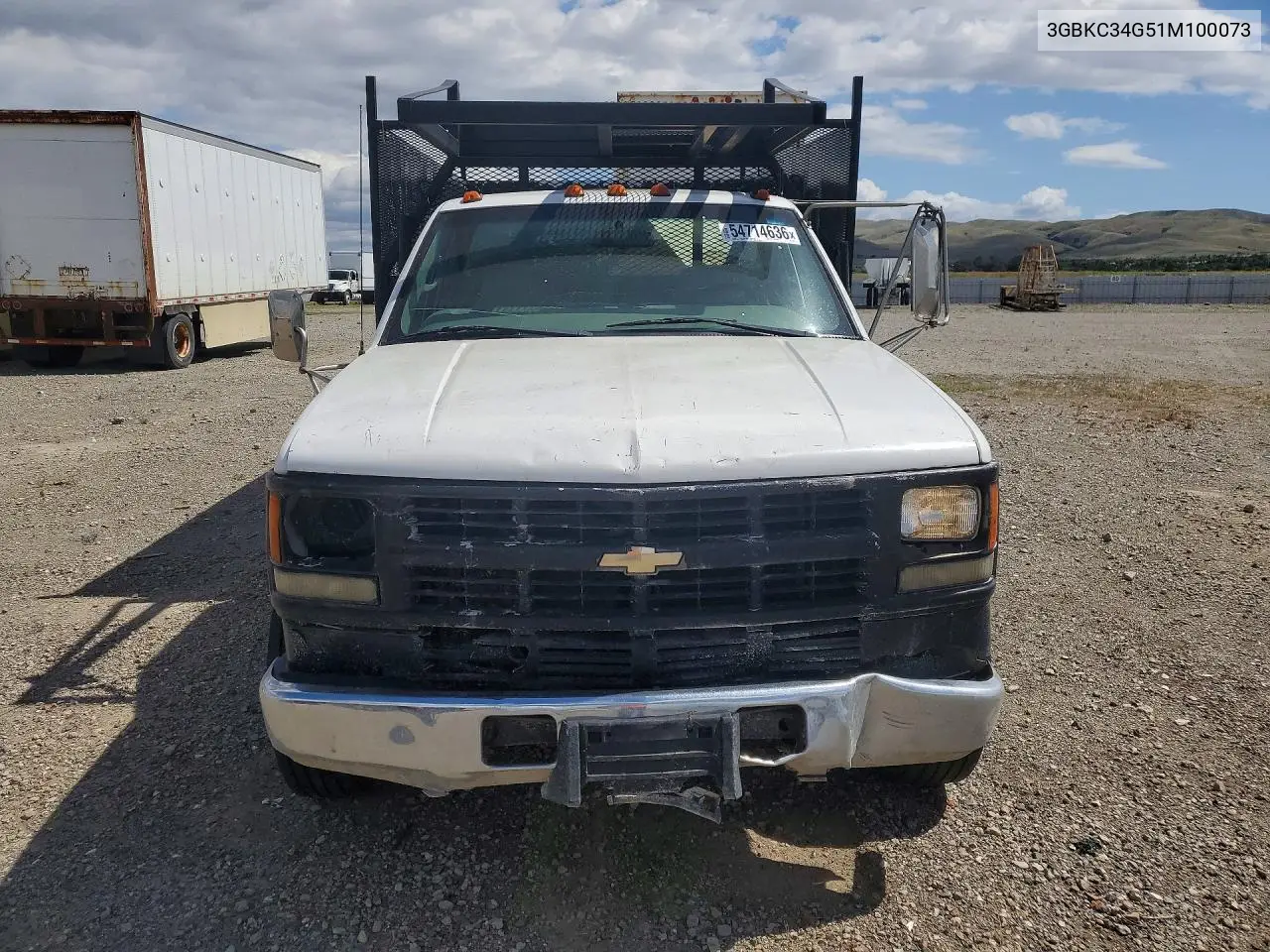 2001 Chevrolet Silverado Dump Truck VIN: 3GBKC34G51M100073 Lot: 54714636