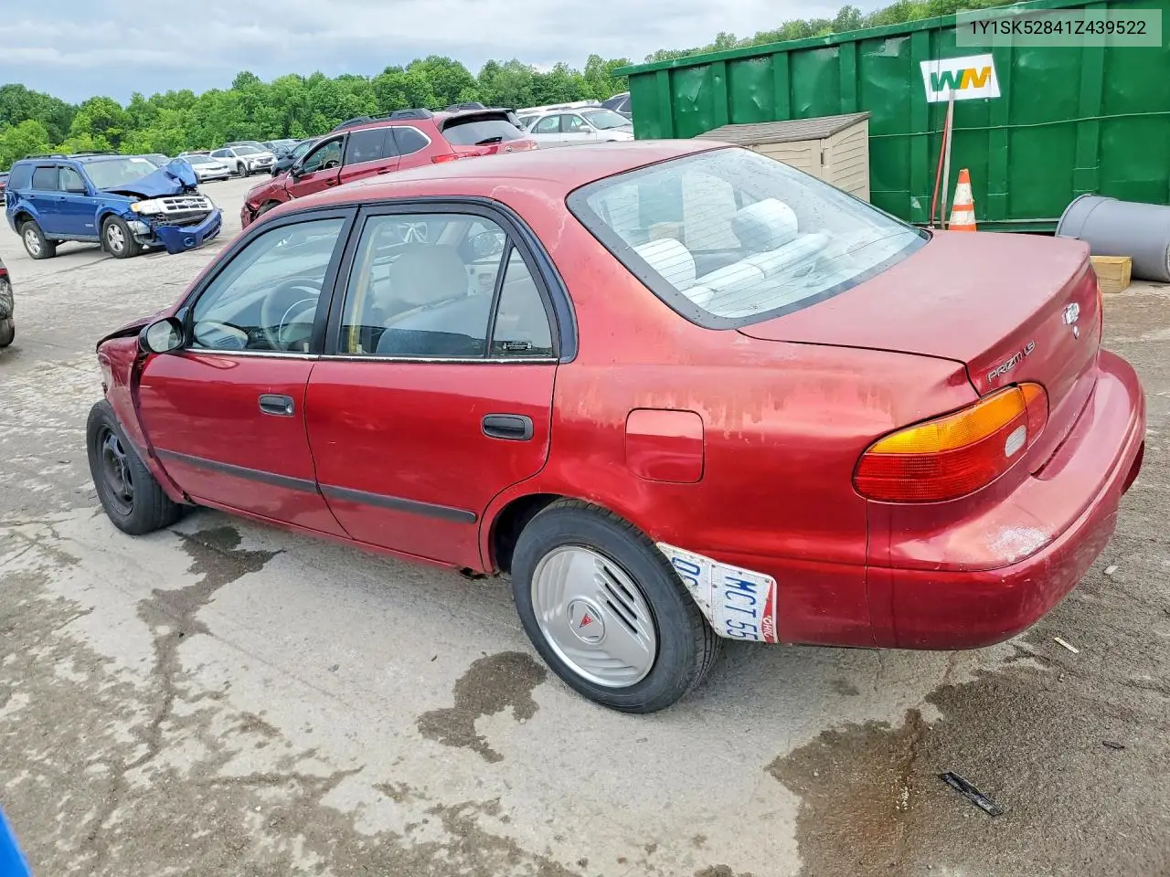 2001 Chevrolet Geo Prizm Base VIN: 1Y1SK52841Z439522 Lot: 57077696
