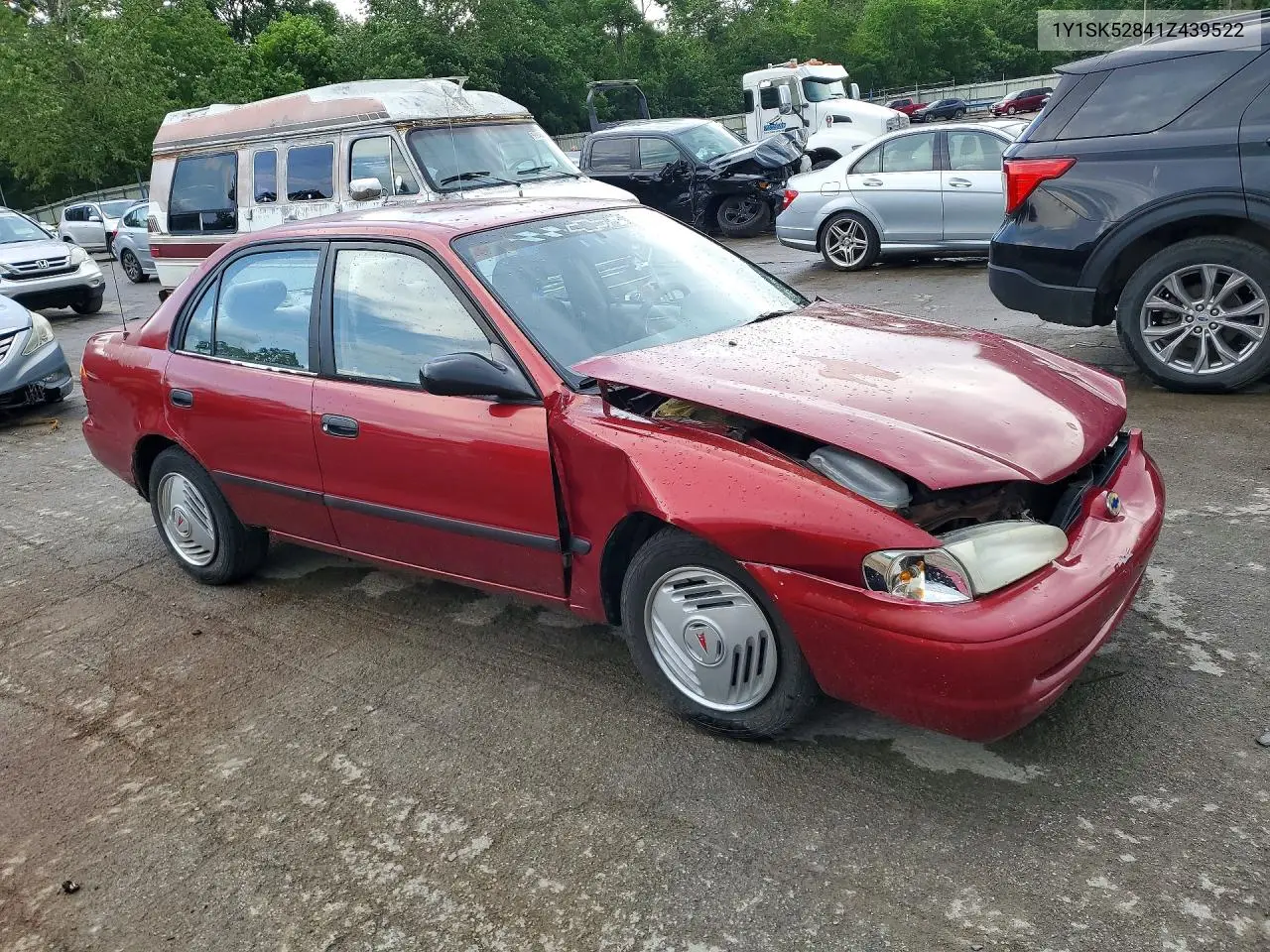 2001 Chevrolet Geo Prizm Base VIN: 1Y1SK52841Z439522 Lot: 57077696
